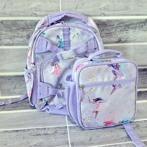 Pottery Barn Small Backpack set with lunch box